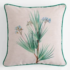 Poszewka ciemnozielona WILDFLOWER 45x45 cm