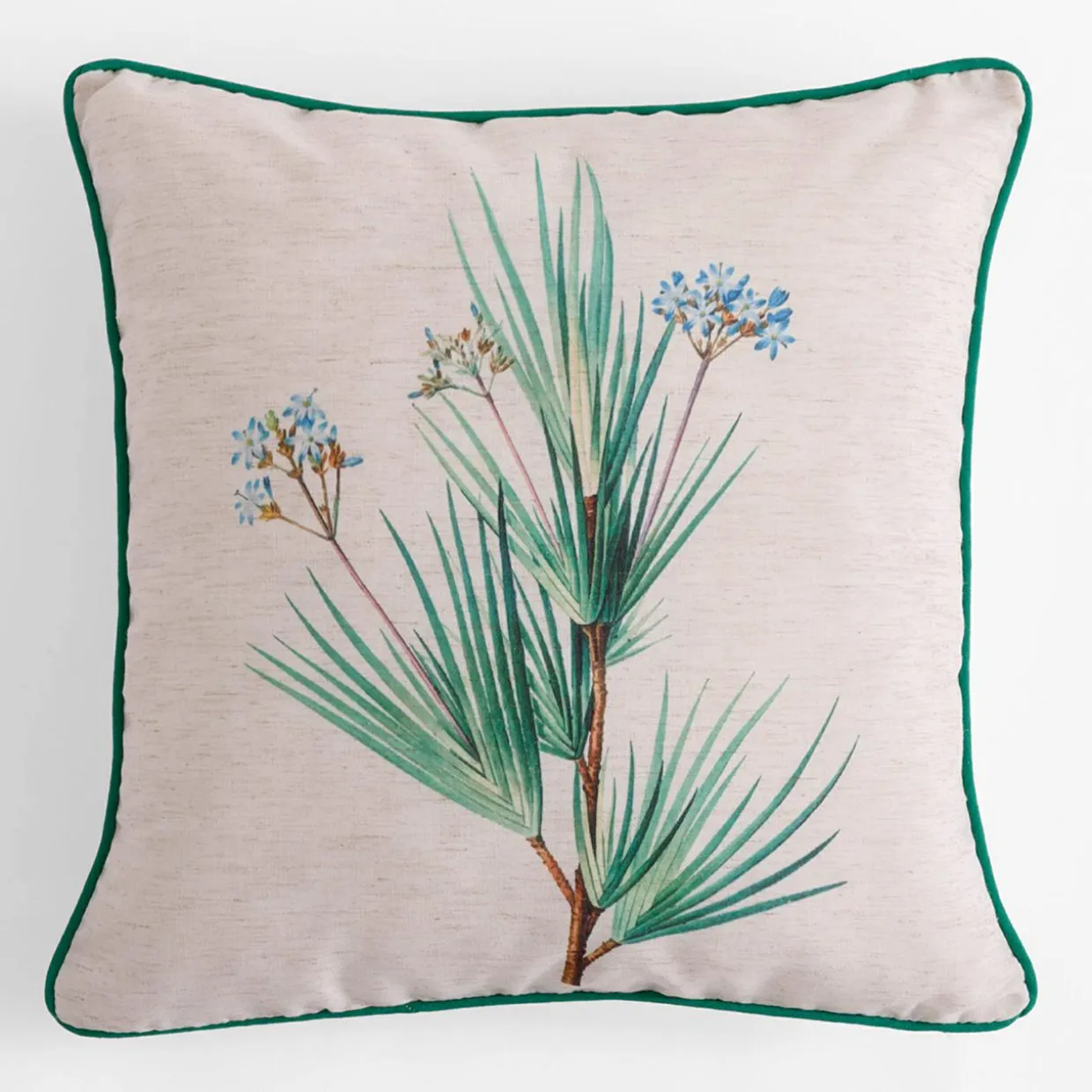 Poszewka ciemnozielona WILDFLOWER 45x45 cm