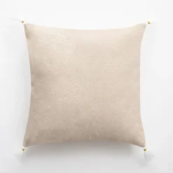 Poszewka dekoracyjna art deco kremowa TANZA 45x45 cm