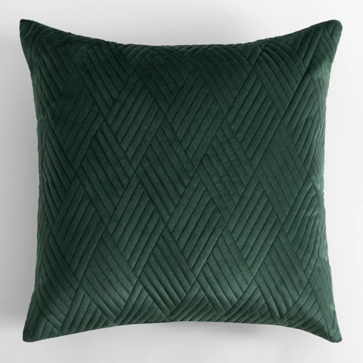 Poszewka dekoracyjna ciemnozielona ZYGGY 45x45 cm
