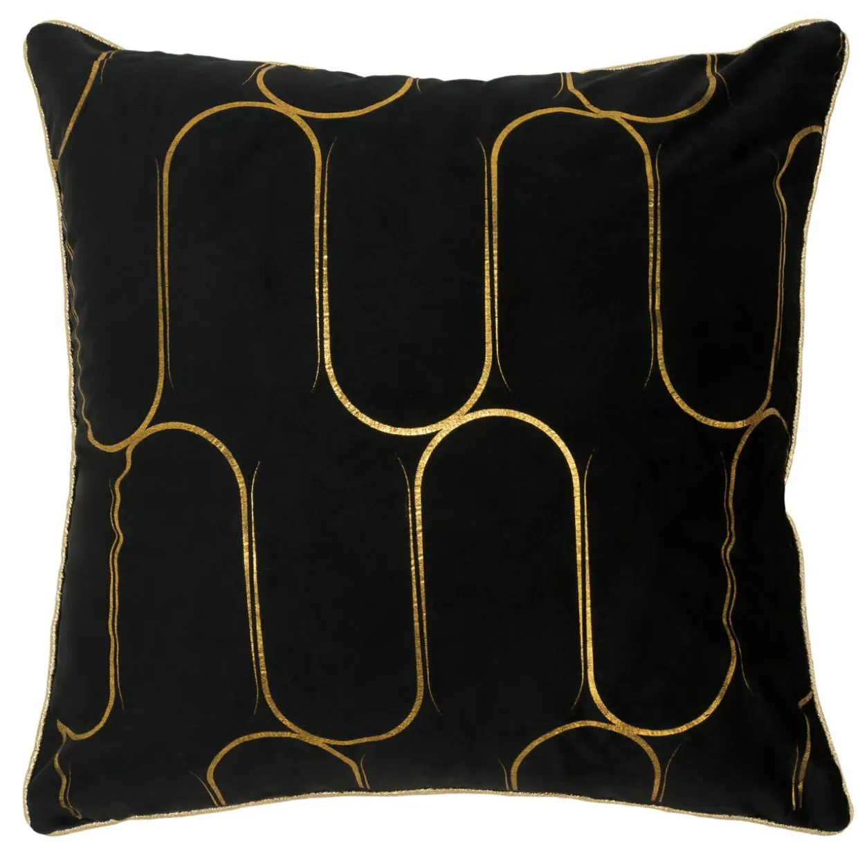 Poszewka dekoracyjna czarna AURAY 45x45 cm