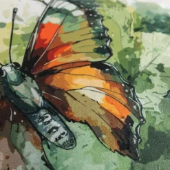 Poszewka dekoracyjna MOTYL biała OLIVE 45x45 cm