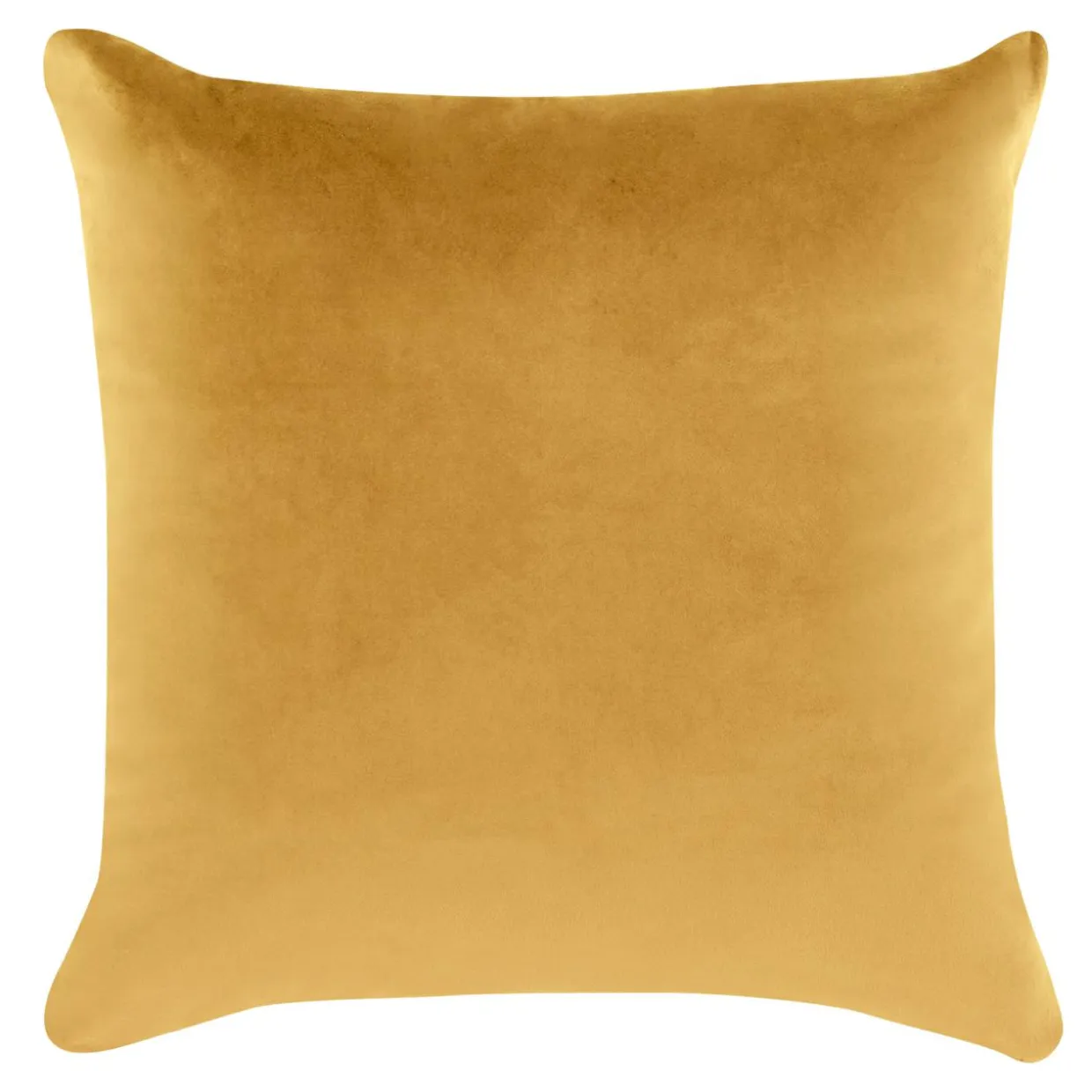 Poszewka dekoracyjna welurowa musztardowa VELVIO 45x45 cm