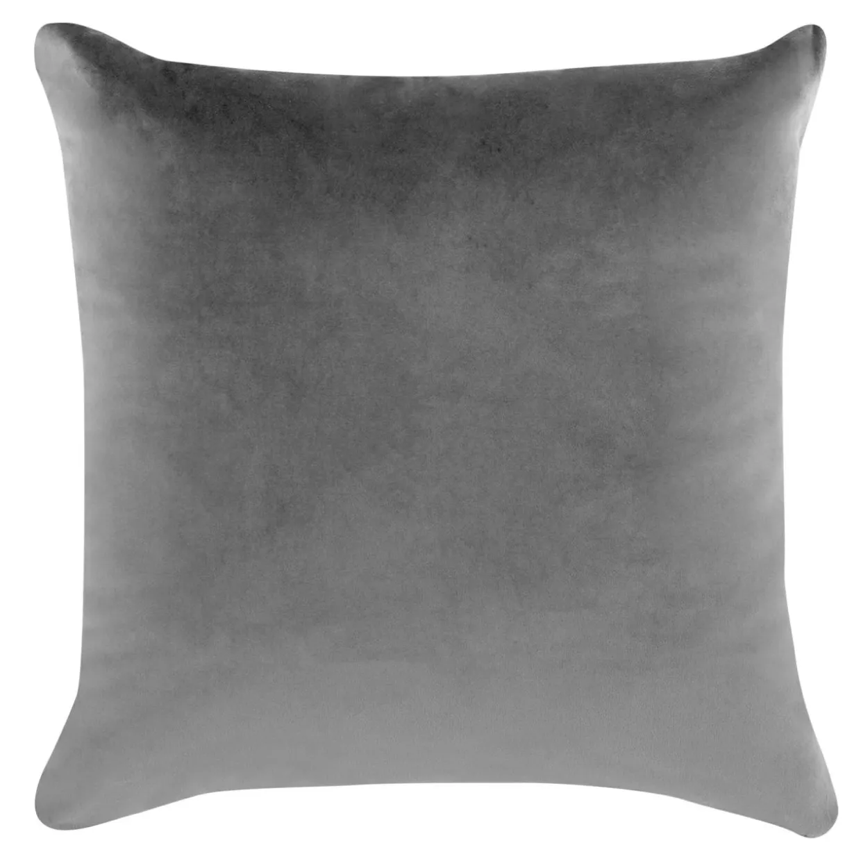 Poszewka dekoracyjna welurowa szara VELVIO 45x45 cm