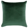 Poszewka dekoracyjna welurowa butelkowa zieleń VELVIO 45x45 cm