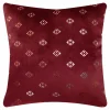 Poszewka w stylu glamour czerwona SUSA 45x45 cm