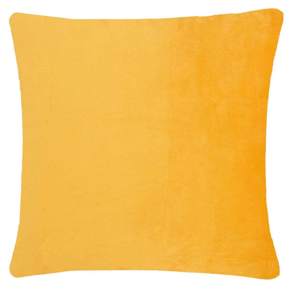 Poszewka welurowa z haftem żółta ANISE 45x45 cm