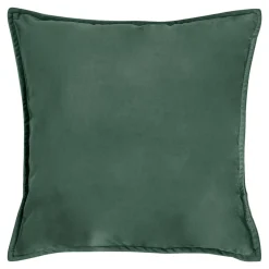 Poszewka welurowa z motywem roślinnym zielona HERBS 45x45 cm