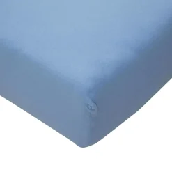 Prześcieradło JERSEY z gumką niebieskie 70x140 cm