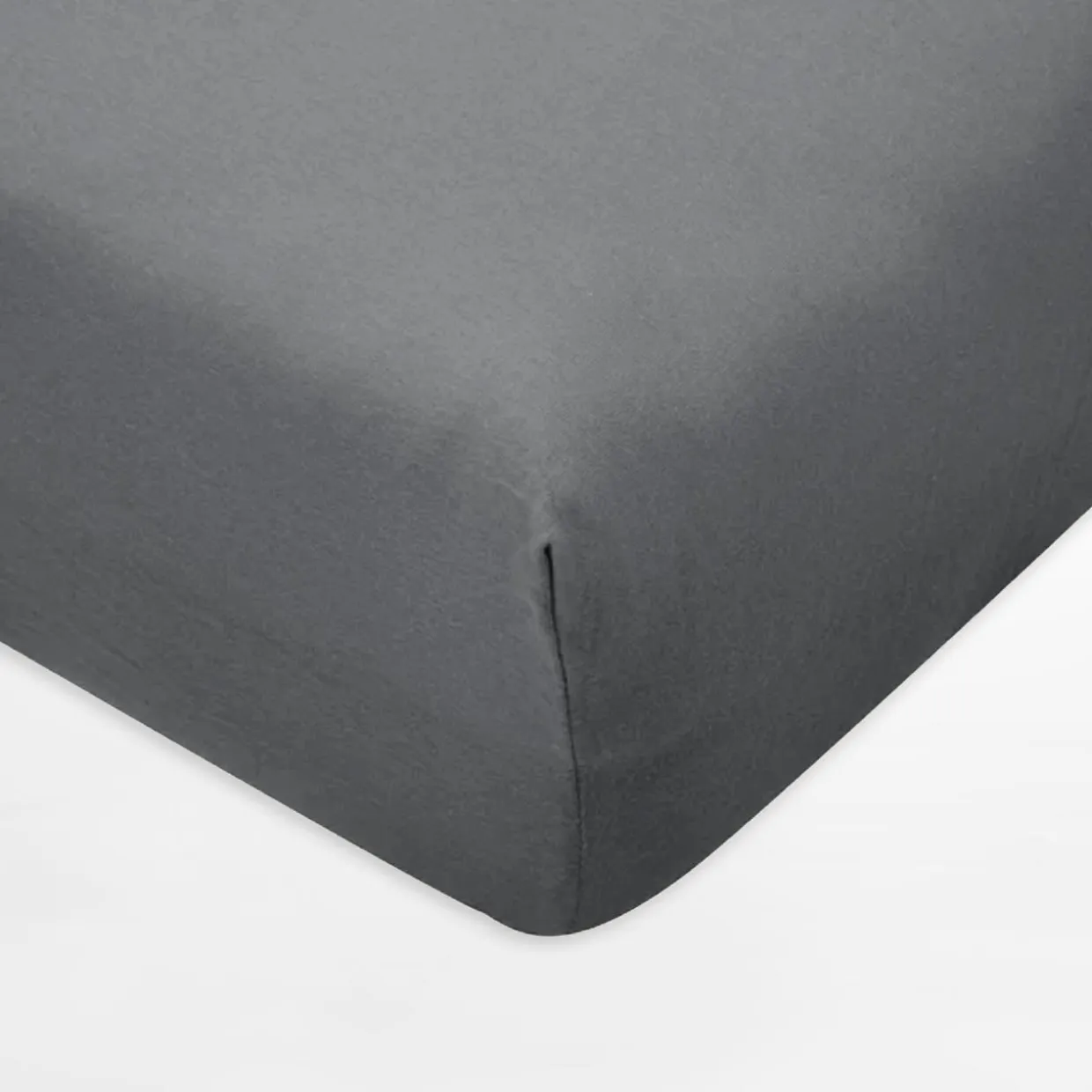 Prześcieradło jersey z gumką ciemnoszare IVETTE 200x220 cm