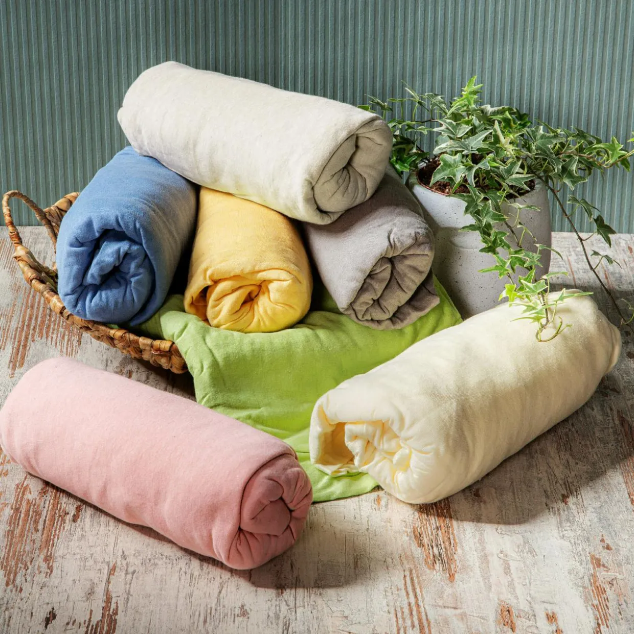 Prześcieradło z gumką brudny róż 220x200 cm