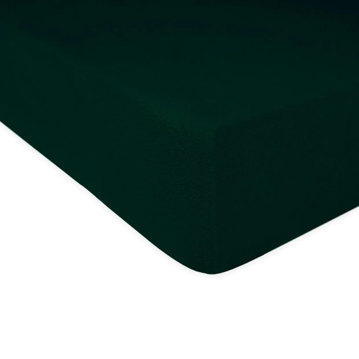 Prześcieradło z gumką butelkowa zieleń FROTTE 160x200 cm