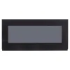 Przeszklony front drzwi PIANO PLUS 80x38,1 czarny mat