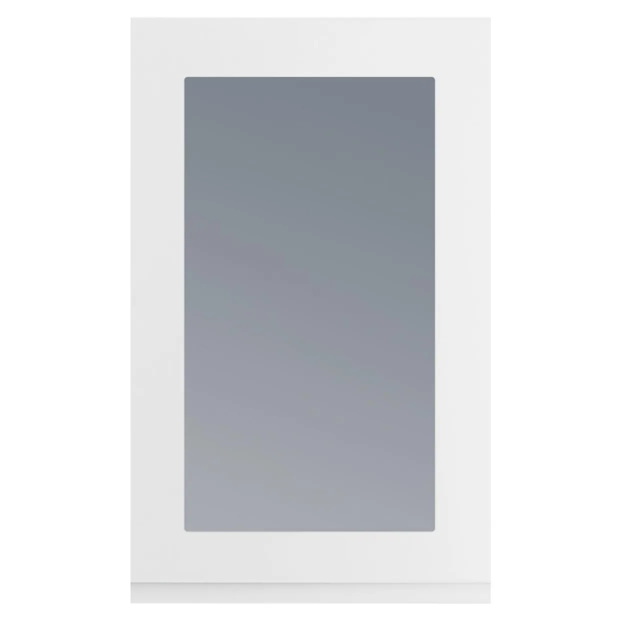 Przeszklony front drzwi PIANO 60x98 biały mat