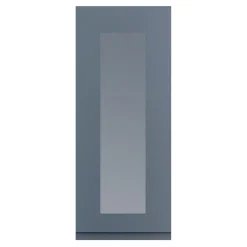 Przeszklony front drzwi PIANO PLUS 40x98 szary stalowy mat