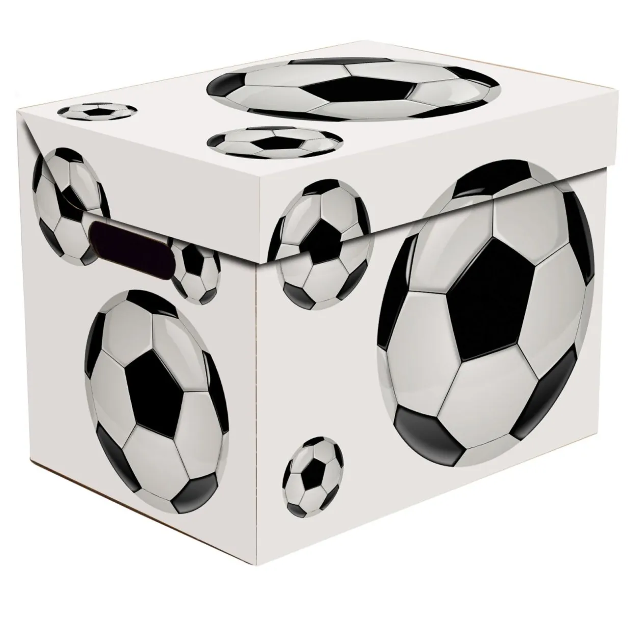 Pudełko ozdobne tekturowe z pokrywką FOOTBALL PIŁKA