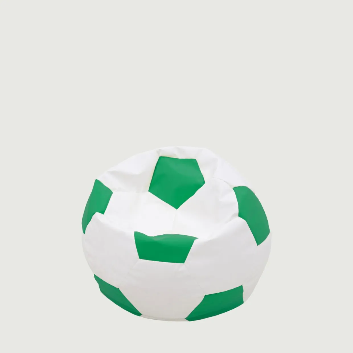 Puf piłka biało-zielony SPORT M