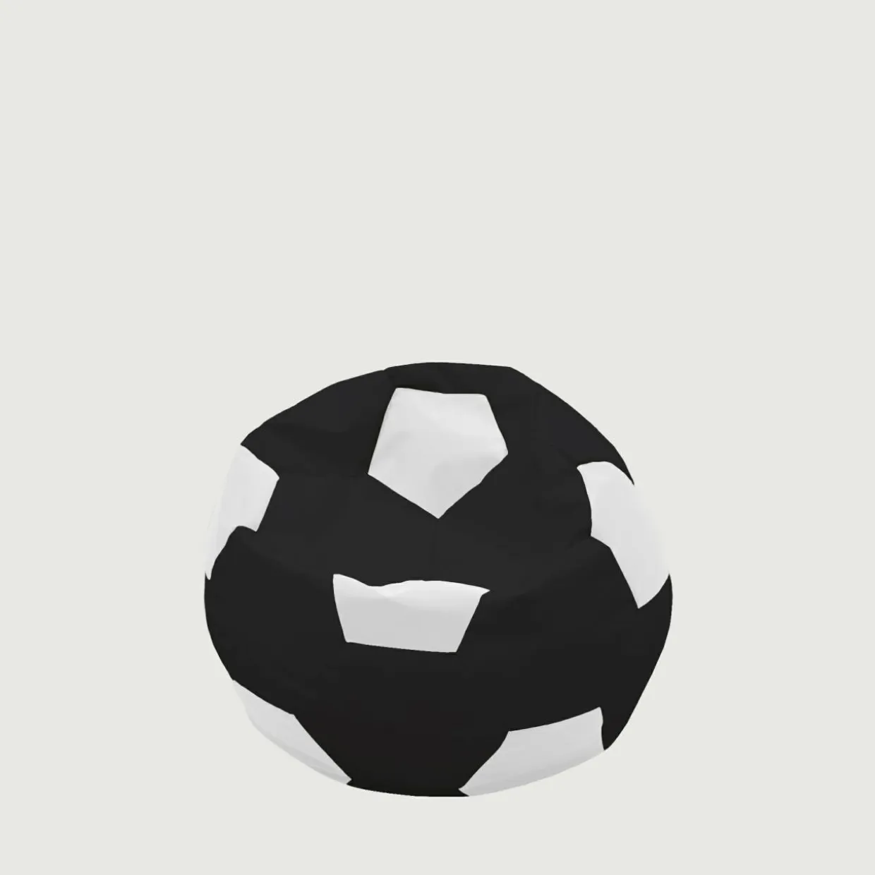 Puf piłka czarno-biały SPORT L