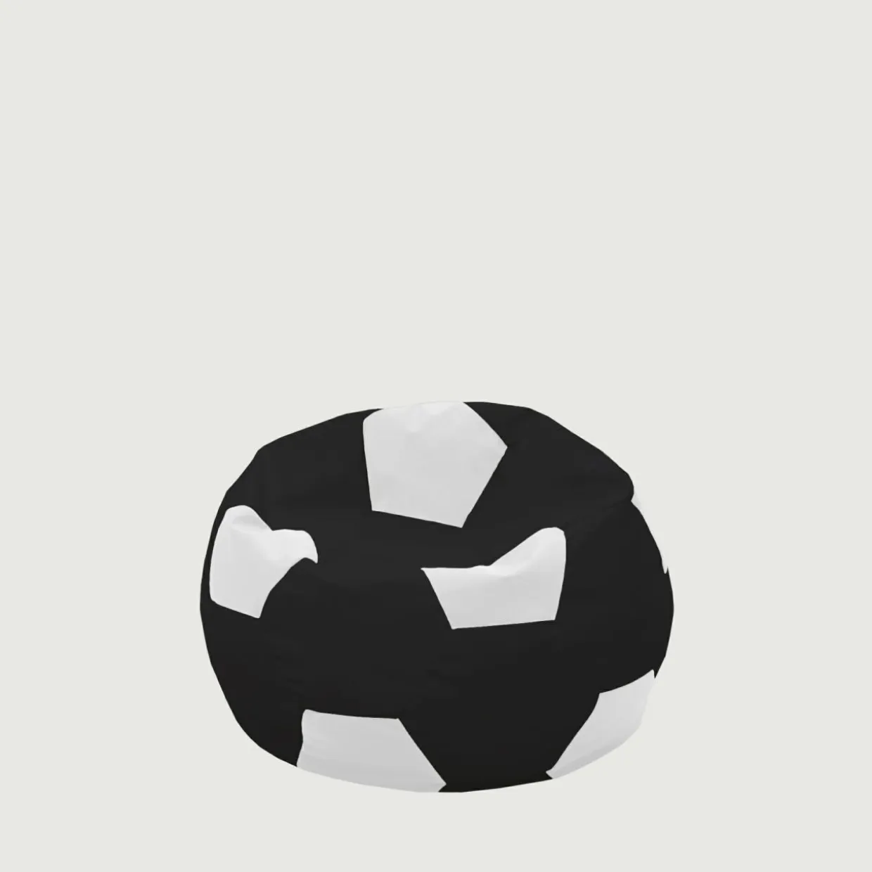 Puf piłka czarno-biały SPORT M