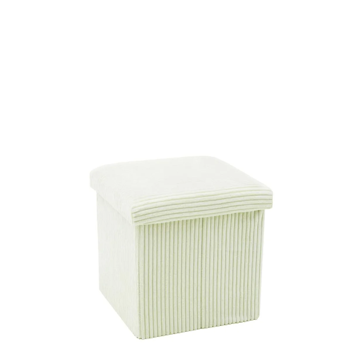 Puf składany biały 38 cm