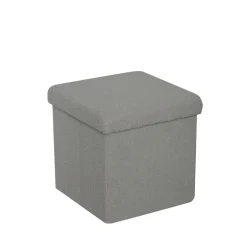 Puf składany BOUCLE szary 38 cm