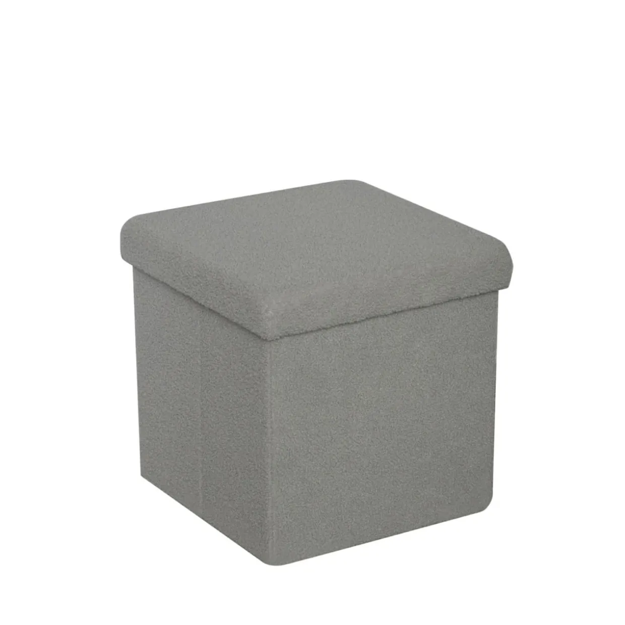 Puf składany BOUCLE szary 38 cm