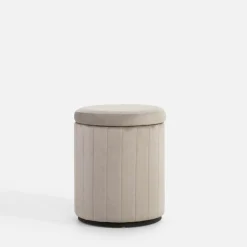 Puf ze schowkiem szary LERRDIO