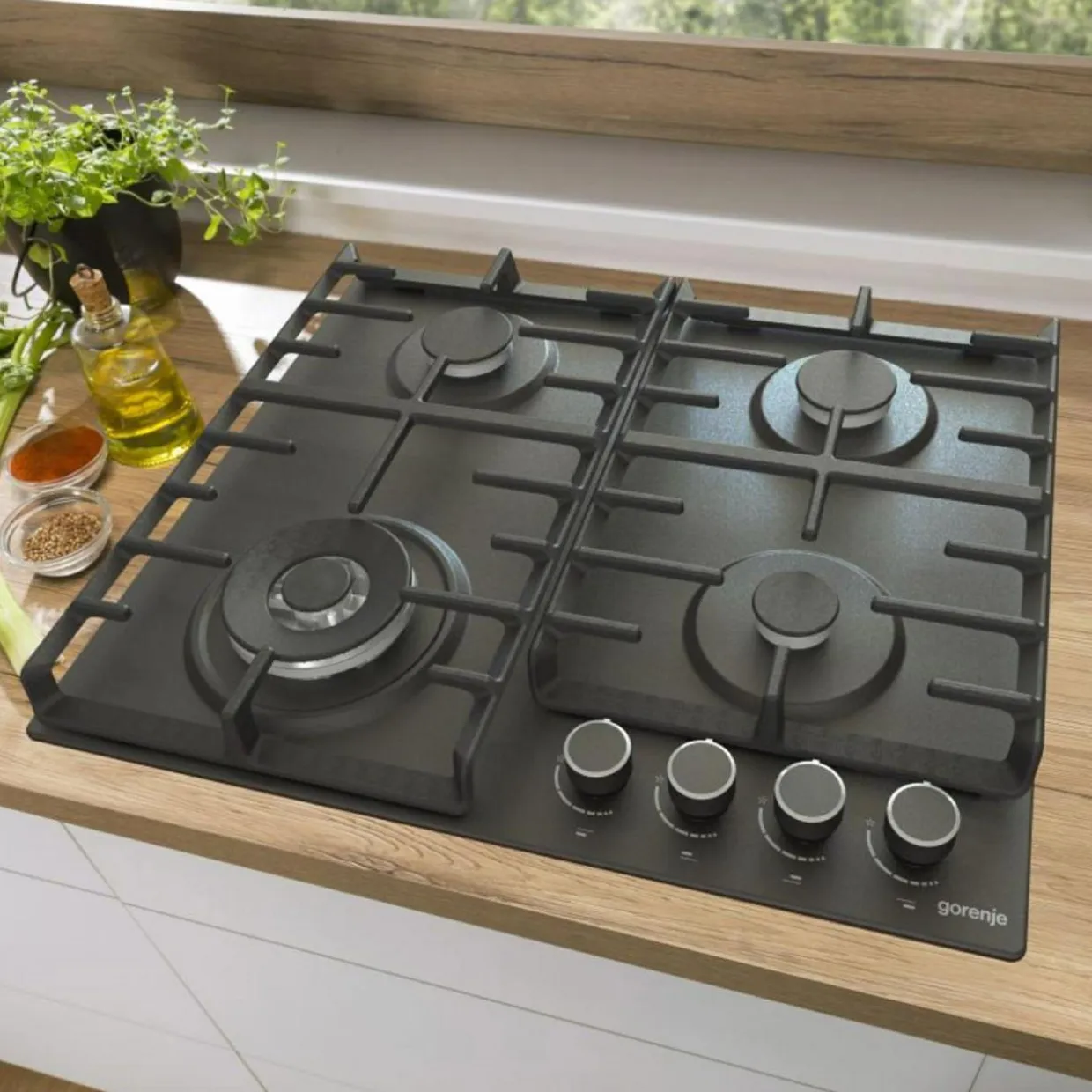 Płyta gazowa czarna GORENJE GW642AB