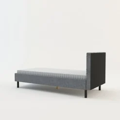 Rama łóżka szara BASIC ALBERTO 90x200 cm