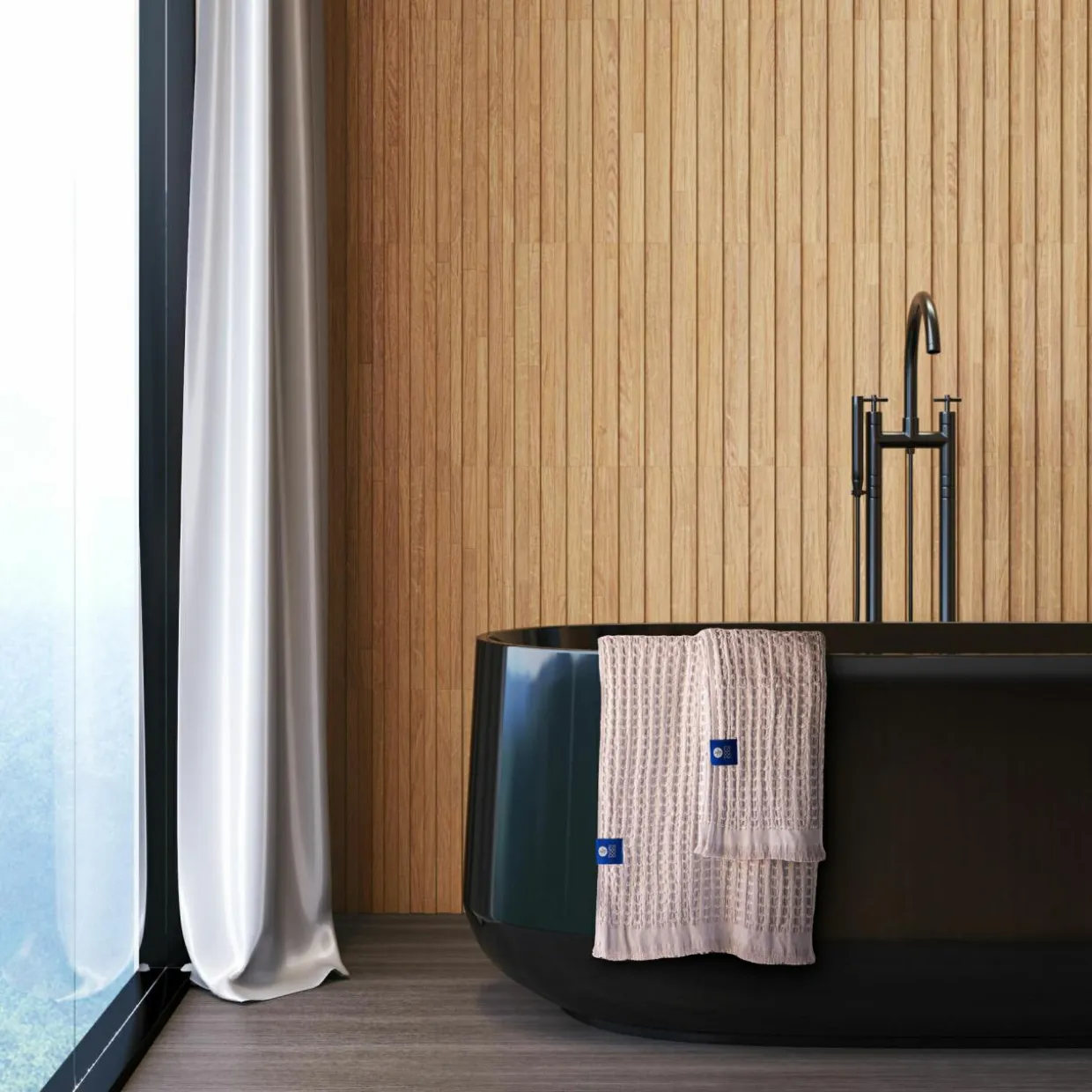 Ręcznik bambusowy różowy SOFT WAFEL BAMBOO SPA 50x80 cm