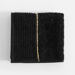 Ręcznik bawełniany czarny GOLD NEW 30x50 cm