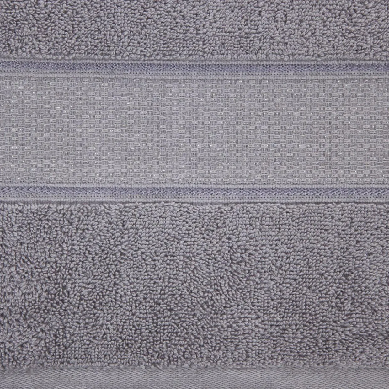 Ręcznik bawełniany do rąk srebrny LIANA 30x50 cm