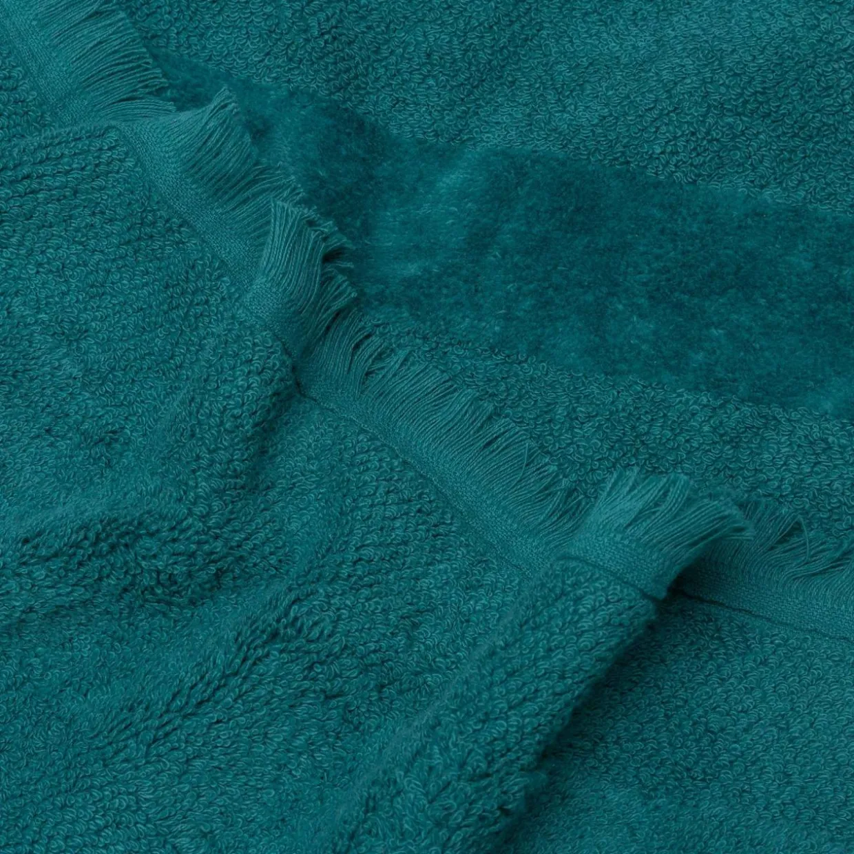 Ręcznik bawełniany turkus LANETTE 90x160 cm