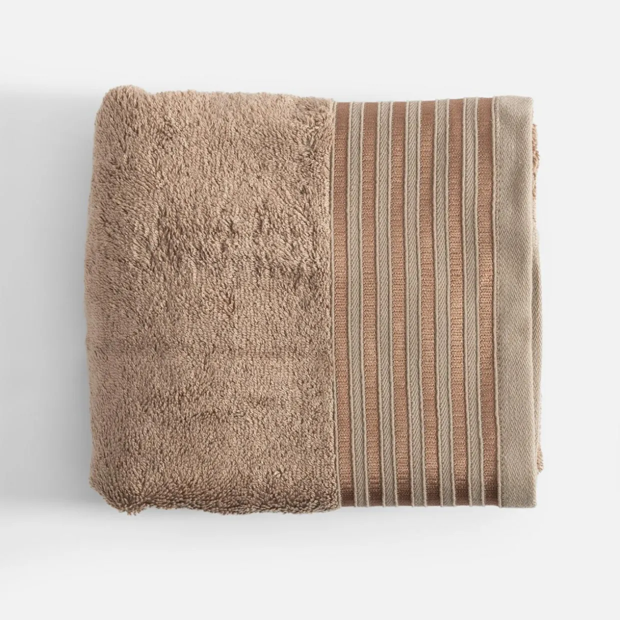 Ręcznik do rąk taupe VELA 50x90 cm