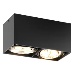 Reflektor natynkowy 2-punktowy czarny BOX SL 2