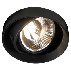 Reflektor podtynkowy czarny ONEON o średnicy 16,6 cm