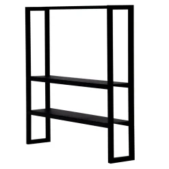 Regał nadstawny na przyprawy czarny metal KAMPO 60 cm