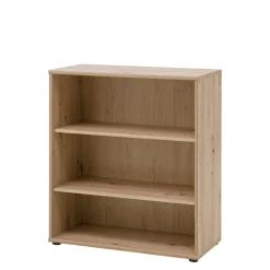 Regał niski TEMPRA z 3 wnękami 2 dąb artisan
