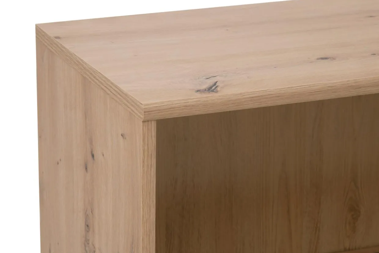 Regał niski TEMPRA z 3 wnękami 2 dąb artisan