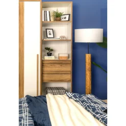 Regał z półkami i szufladami S-ROOM 59,4 cm