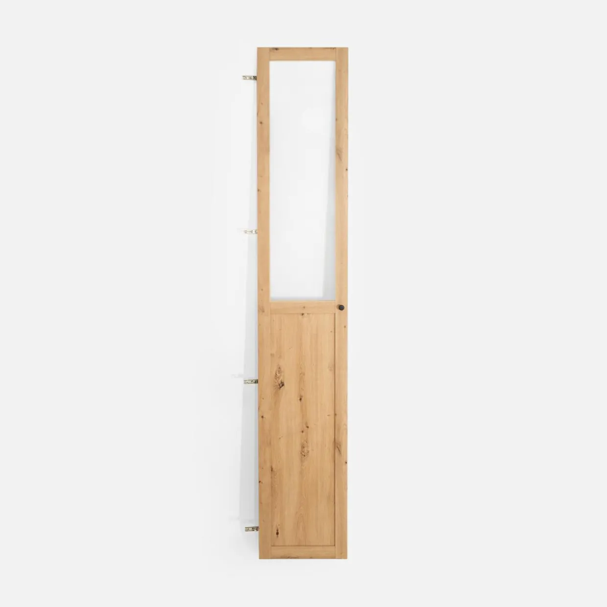 Regał zamknięty z witryną BEN dąb artisan