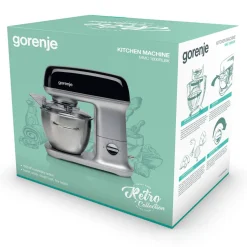Robot planetarny GORENJE RETRO czarno-stalowy MMC1000RLBK