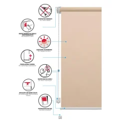 Roleta MINI MADRYT 38x160 cm