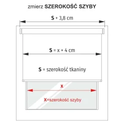 Roleta MINI MADRYT 38x160 cm