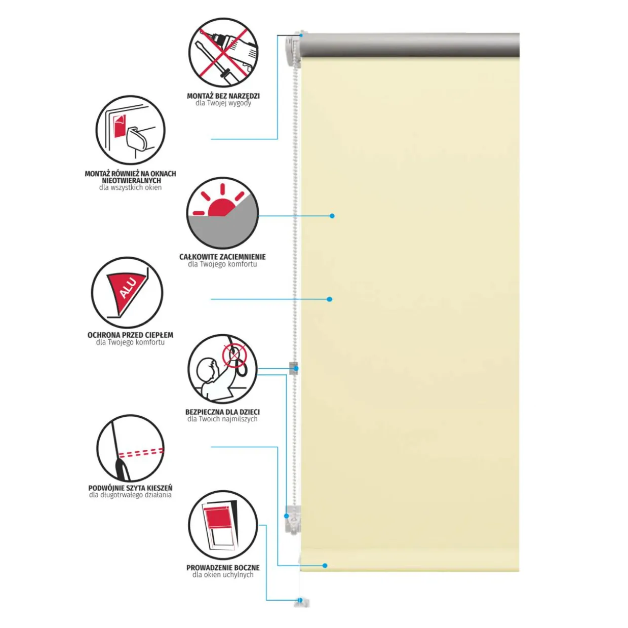 Roleta mini THERMO 97x150 cm