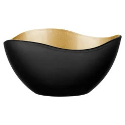Salaterka czarno-złota GLAMOUR 12 cm