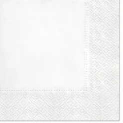 Serwetki LUNCH UNICOLOR WHITE, 20 szt.
