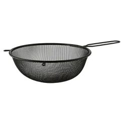Sitko kuchenne z rączką czarne DARK 23 cm