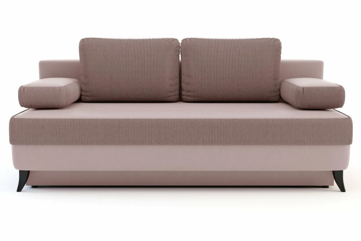 Sofa 3 osobowa rozkładana różowa GLORIA