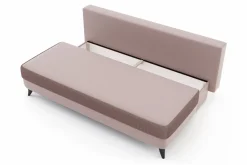 Sofa 3 osobowa rozkładana różowa GLORIA